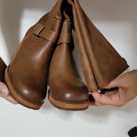 NEW Korks Karalyn Knee-High Boots Womens 9 Brown Boho Rustic Contemporary - Picture 4 of 10